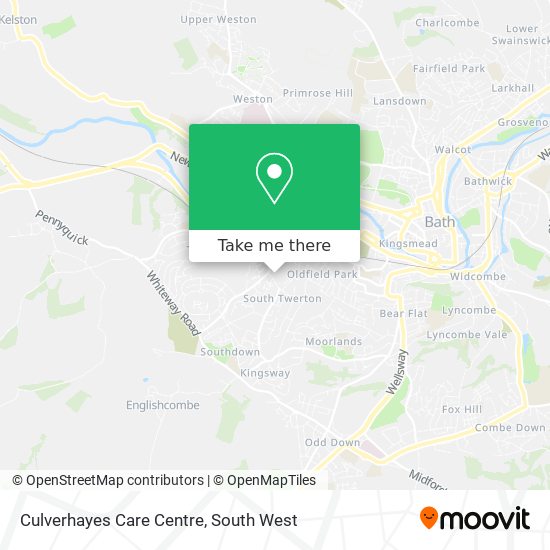 Culverhayes Care Centre map