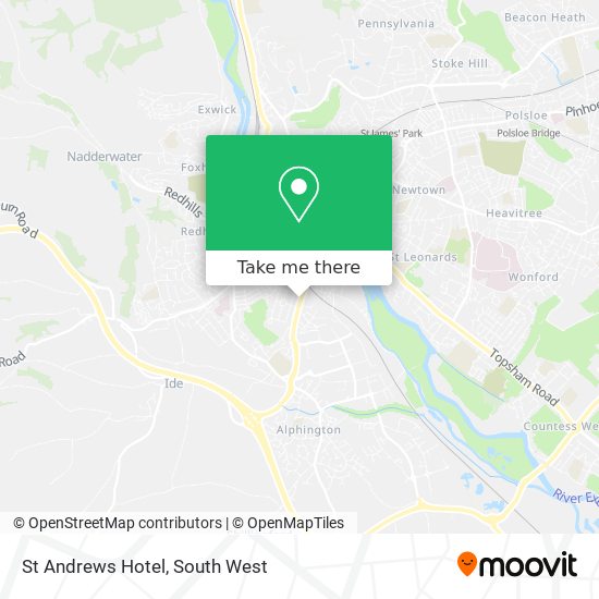 St Andrews Hotel map