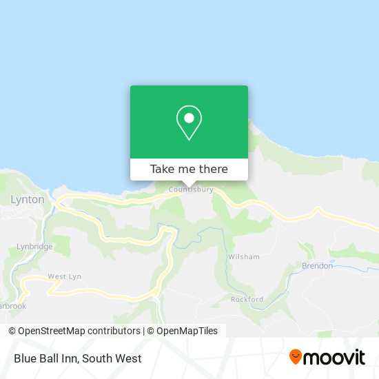 Blue Ball Inn map