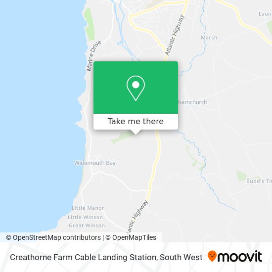 Creathorne Farm Cable Landing Station map