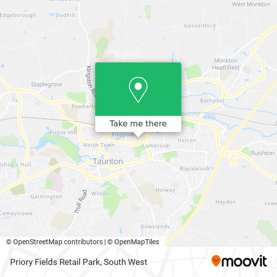 Priory Fields Retail Park map