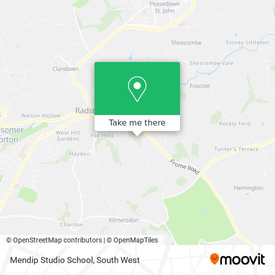 Mendip Studio School map