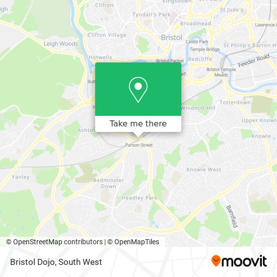 Bristol Dojo map