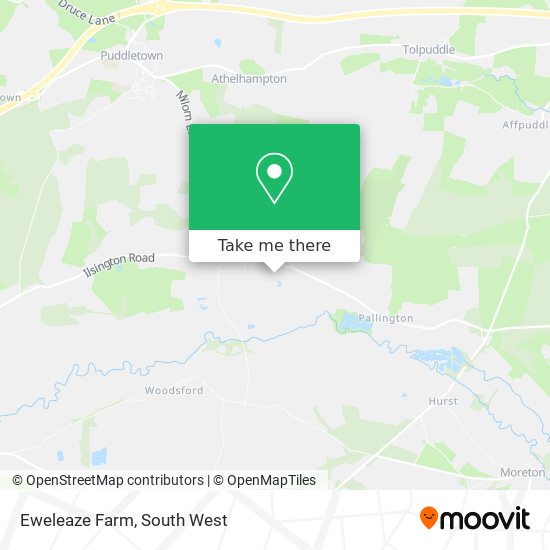 Eweleaze Farm map