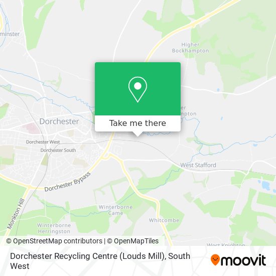 Dorchester Recycling Centre (Louds Mill) map