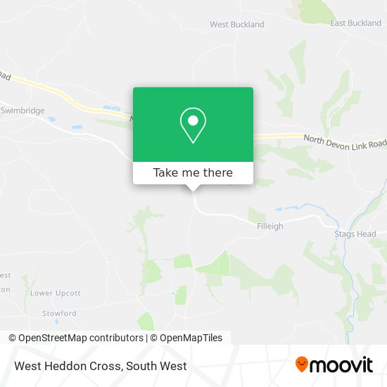 West Heddon Cross map