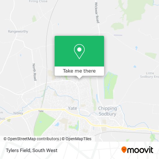 Tylers Field map