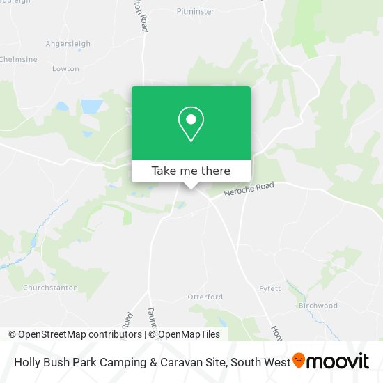 Holly Bush Park Camping & Caravan Site map
