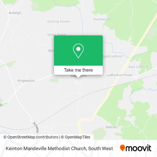 Keinton Mandeville Methodist Church map