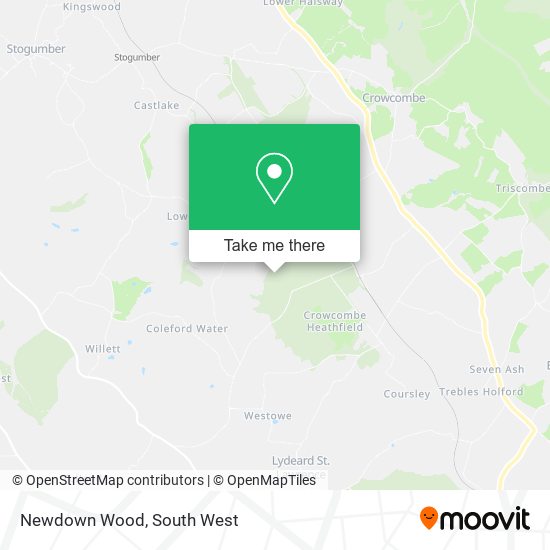 Newdown Wood map