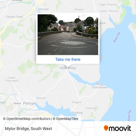 Mylor Bridge map