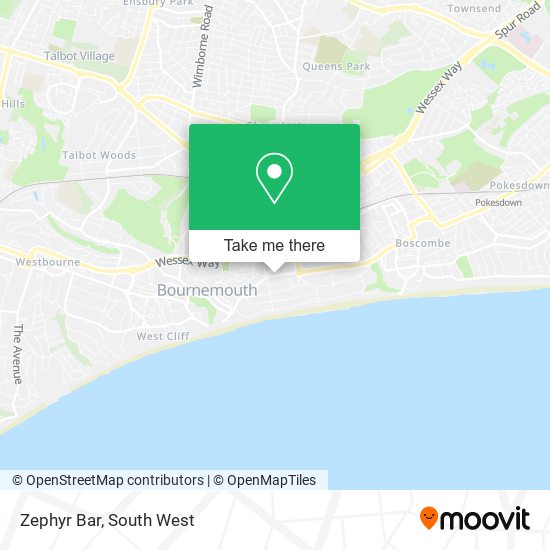 Zephyr Bar map