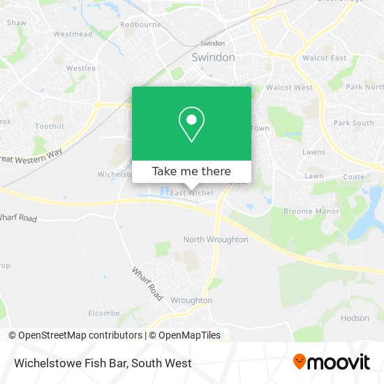 Wichelstowe Fish Bar map
