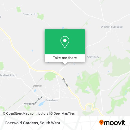 Cotswold Gardens map