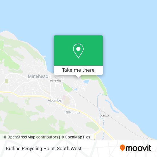 Butlins Recycling Point map