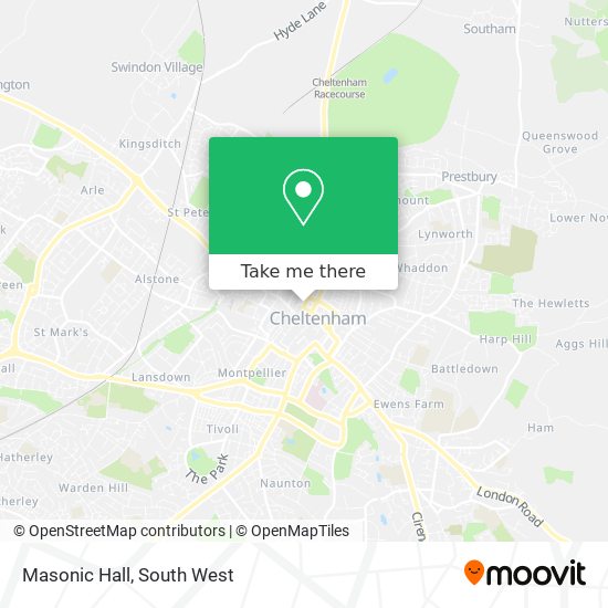 Masonic Hall map