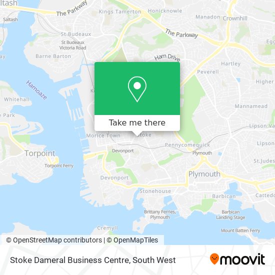 Stoke Dameral Business Centre map