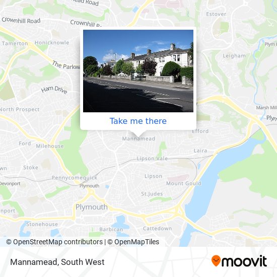 Mannamead map