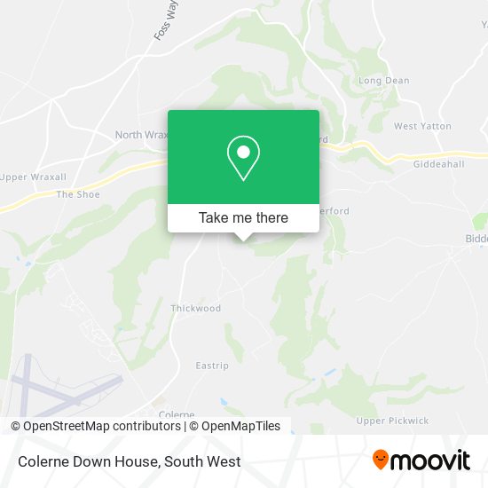 Colerne Down House map