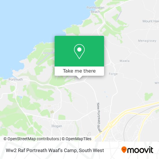 Ww2 Raf Portreath Waaf's Camp map