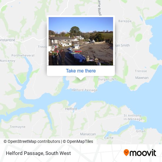 Helford Passage map