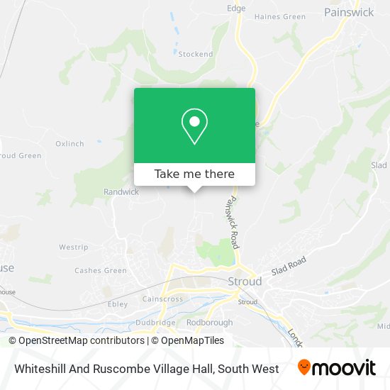 Whiteshill And Ruscombe Village Hall map