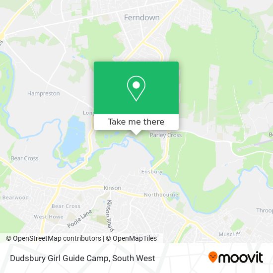 Dudsbury Girl Guide Camp map