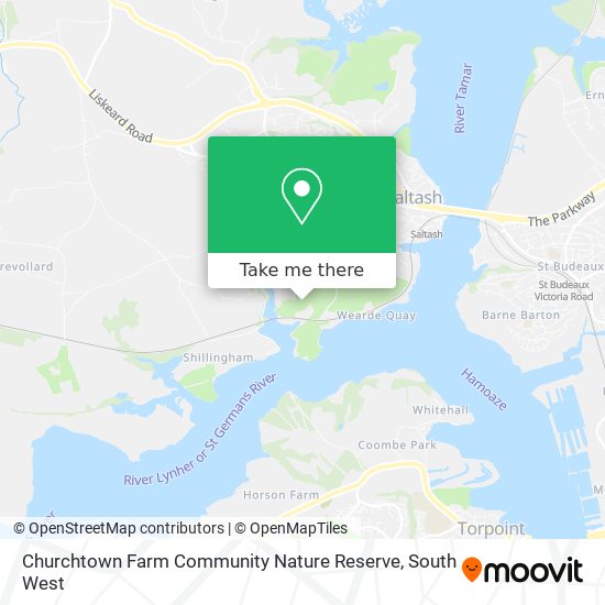 Churchtown Farm Community Nature Reserve map