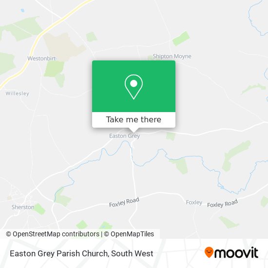Easton Grey Parish Church map
