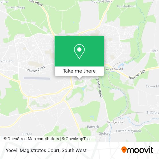 Yeovil Magistrates Court map