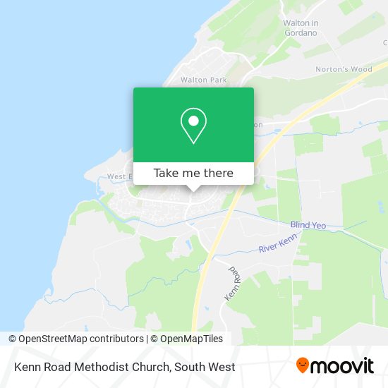 Kenn Road Methodist Church map