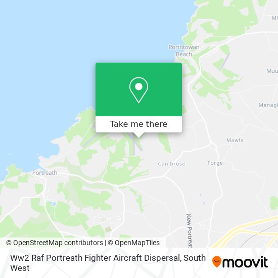 Ww2 Raf Portreath Fighter Aircraft Dispersal map