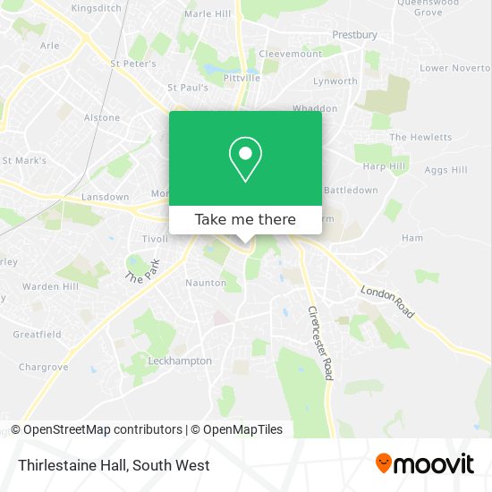 Thirlestaine Hall map