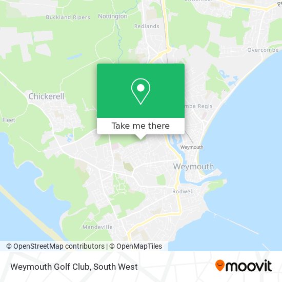 Weymouth Golf Club map