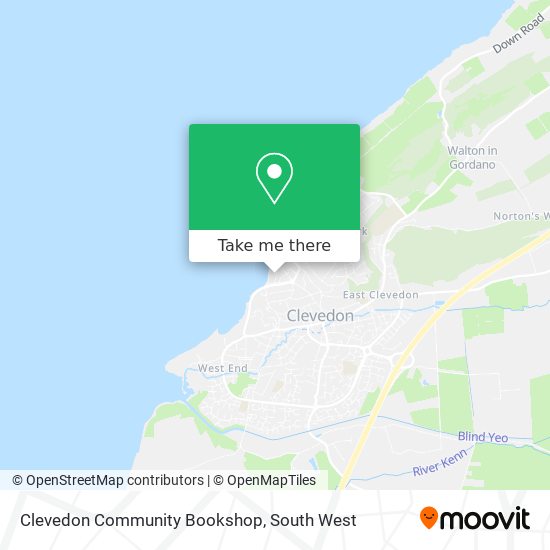 Clevedon Community Bookshop map