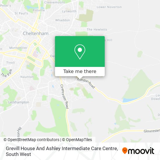 Grevill House And Ashley Intermediate Care Centre map