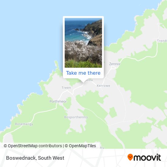 Boswednack map