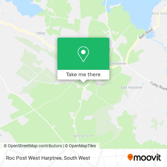 Roc Post West Harptree map