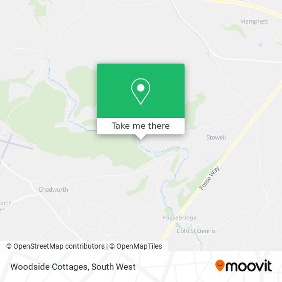 Woodside Cottages map