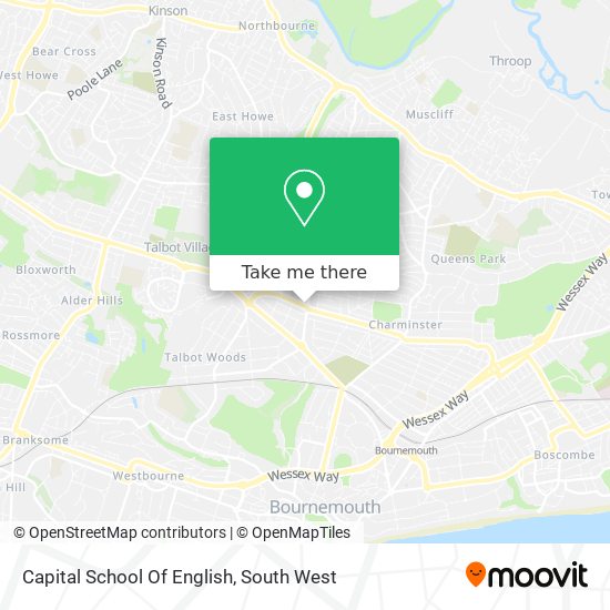 Capital School Of English map