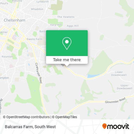 Balcarras Farm map