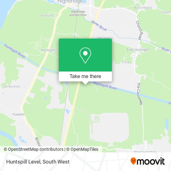 Huntspill Level map