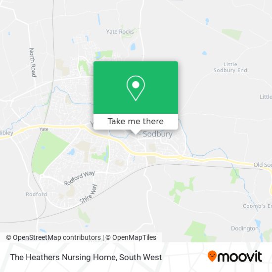 The Heathers Nursing Home map