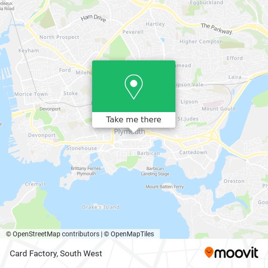 Card Factory map