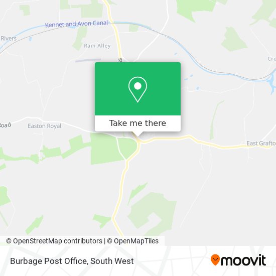 Burbage Post Office map