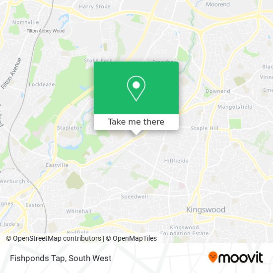 Fishponds Tap map