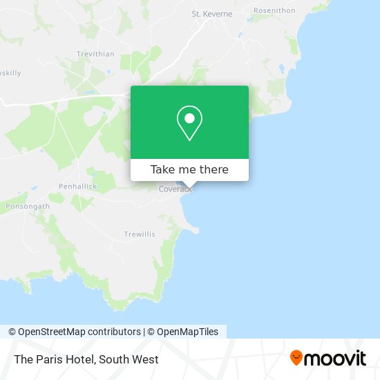 The Paris Hotel map