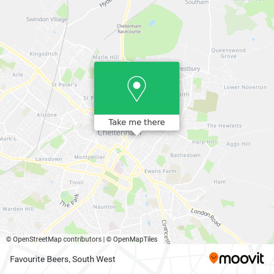 Favourite Beers map