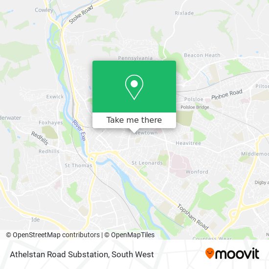 Athelstan Road Substation map