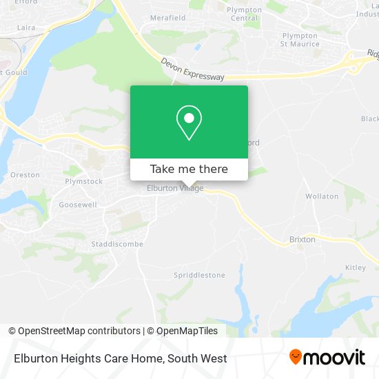 Elburton Heights Care Home map
